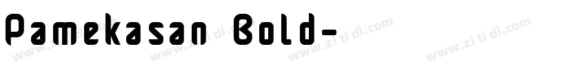 Pamekasan Bold字体转换